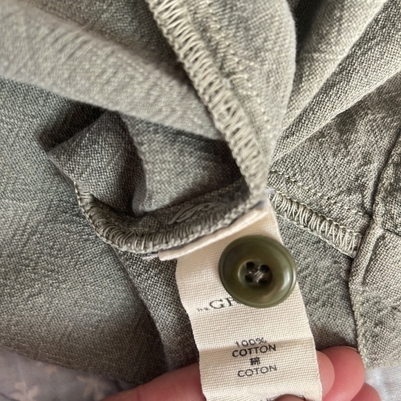 THE GREAT. Troop Shirt Dress pale green size Large 100% cotton luxury - Picture 8 of 11
